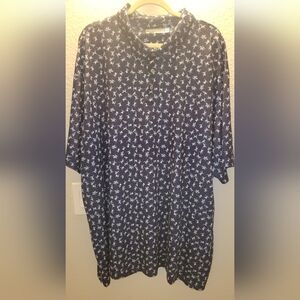 Roundtree‎ & Yorke Performance Work Play Perform Bird Print Golf Polo Shirt 4XT